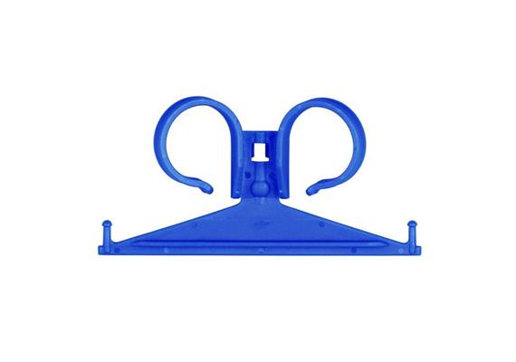 Urin-Beutelhalterung für Bettrahmen Kunststoff blau, universal, 1-teilig