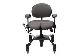 VELA Therapie-Stuhl Arthrodese Bezug Kunstleder schwarz