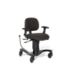 VELA Therapie-Stuhl Bezug Kunstleder schwarz, man. Höhenverstellung, max. 160 kg