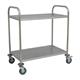 Vielzweckboy/Gastrowagen 81x46x85cm mit 2 Tablaren (Servierwagen mit zwei Etagen)