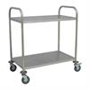 Vielzweckboy/Gastrowagen 81x46x85cm mit 2 Tablaren (Servierwagen mit zwei Etagen)