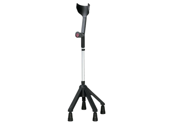 Vierfussunterarmgehstütze Premium, licht-grau, max. 100 kg
