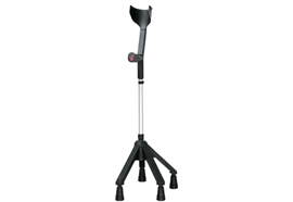Vierfussunterarmgehstütze Premium, licht-grau, max. 100 kg